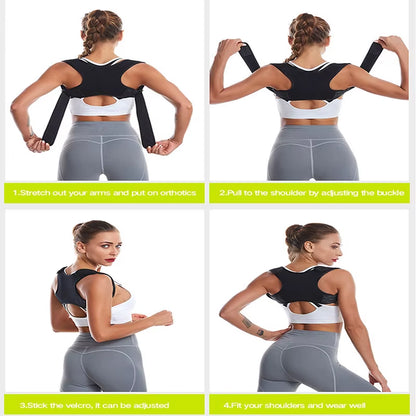 Adjustable Posture Corrector Back Brace Shoulder Support Corrector Prevention Humpback Back Health Care